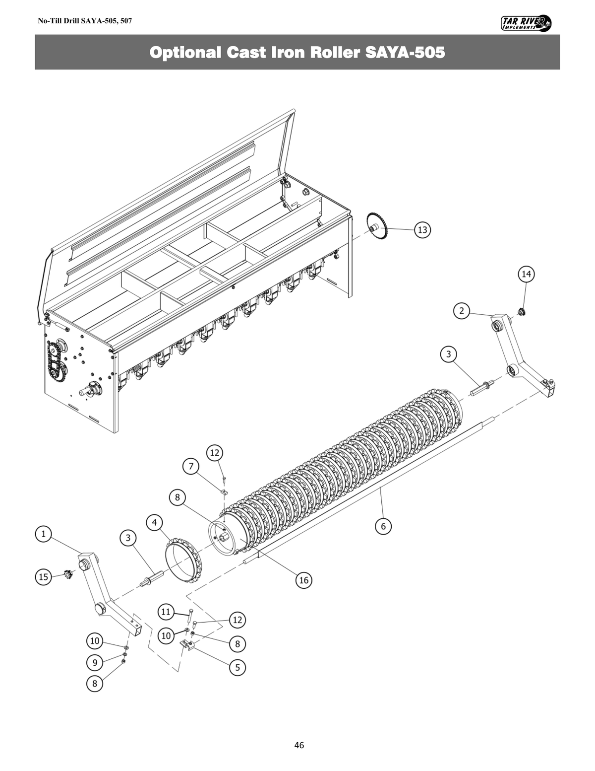 Cast Iron Roller Assembly